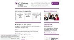 Desktop Screenshot of helpemploi-cadre.com